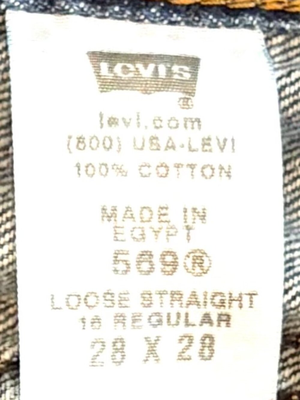 Levis 569 blue jeans 26 loose straight - Picture 7 of 7